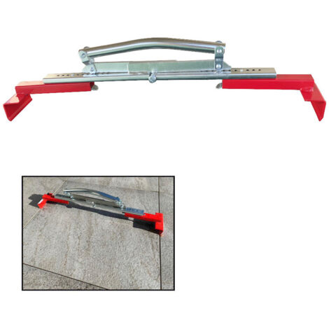 Cobaltix Lève Dalle / Porte Dalle 1 Main PRO Réglable de 350 à 630 mm - Charge Maximale 30 Kg - Outil Réglable, Pratique et Robuste pour Manipuler les Dalles, Carreaux et Pièces Lourdes