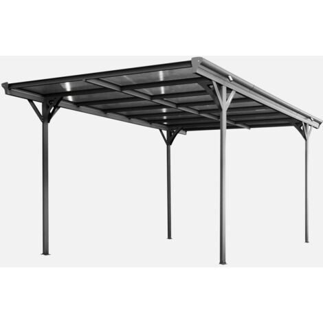 Cobertizo de aluminio y policarbonato 15m²
