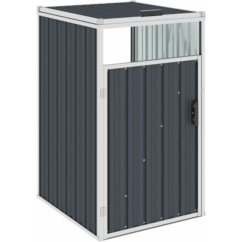 

Cobertizo de contenedor de basura acero antracita 72x81x121 cm