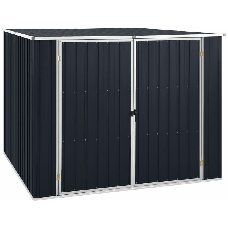 

Cobertizo de jardín acero galvanizado antracita 195x198x159 cm - Antracita