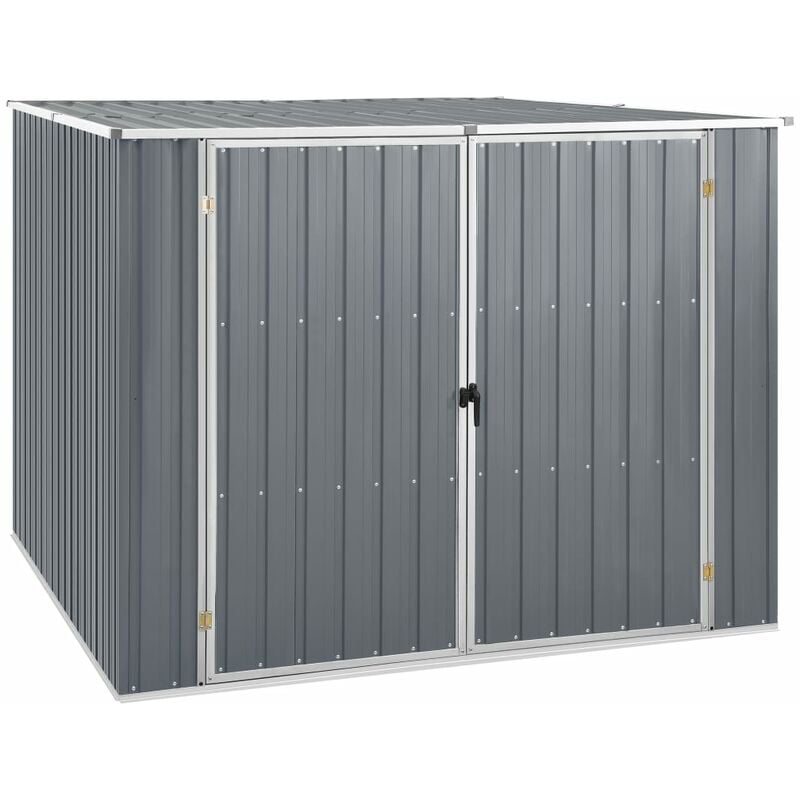 

Cobertizo de jardín acero galvanizado gris 195x198x159 cm - Gris