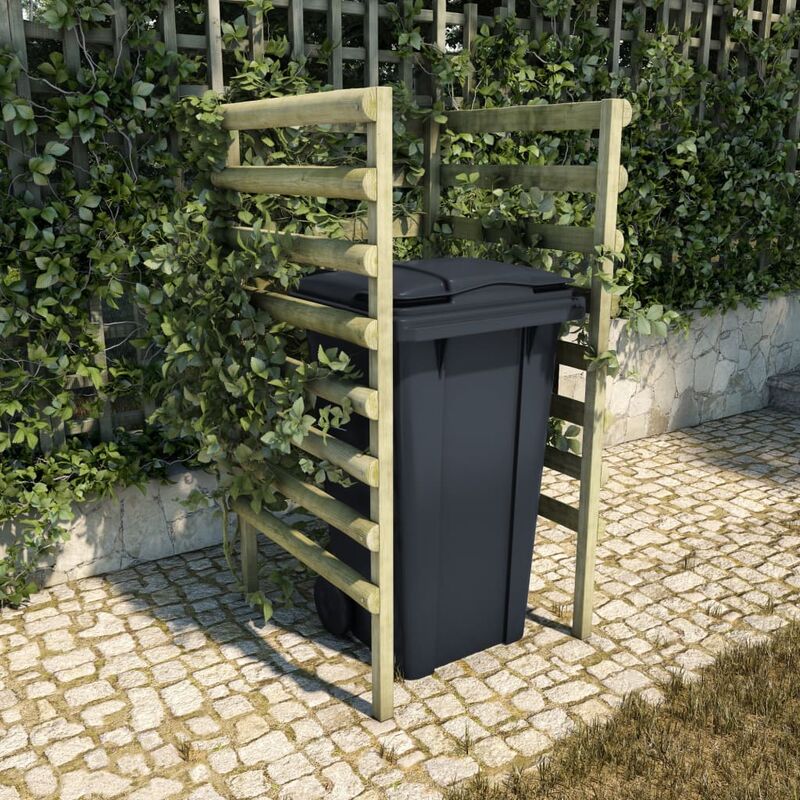 

Youthup - Cobertizo individual basura 70x80x150cm madera pino impregnada - Verde