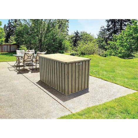 COBERTIZO METAL JARDIN 1,3 DURAMAX 585 LTS MARRON
