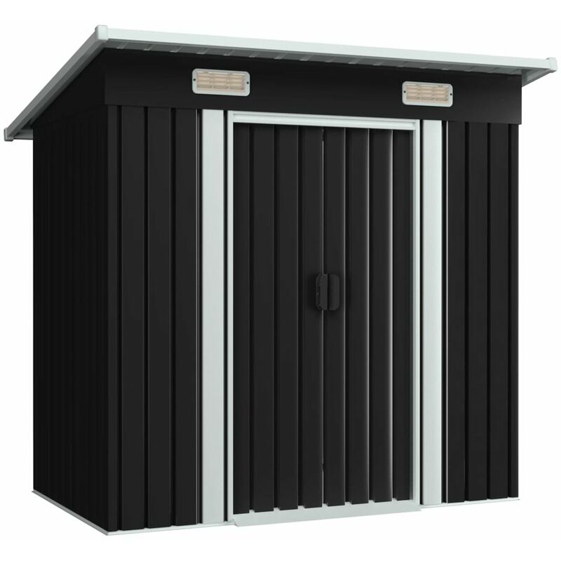 

Cobertizo para jardin de acero gris antracita