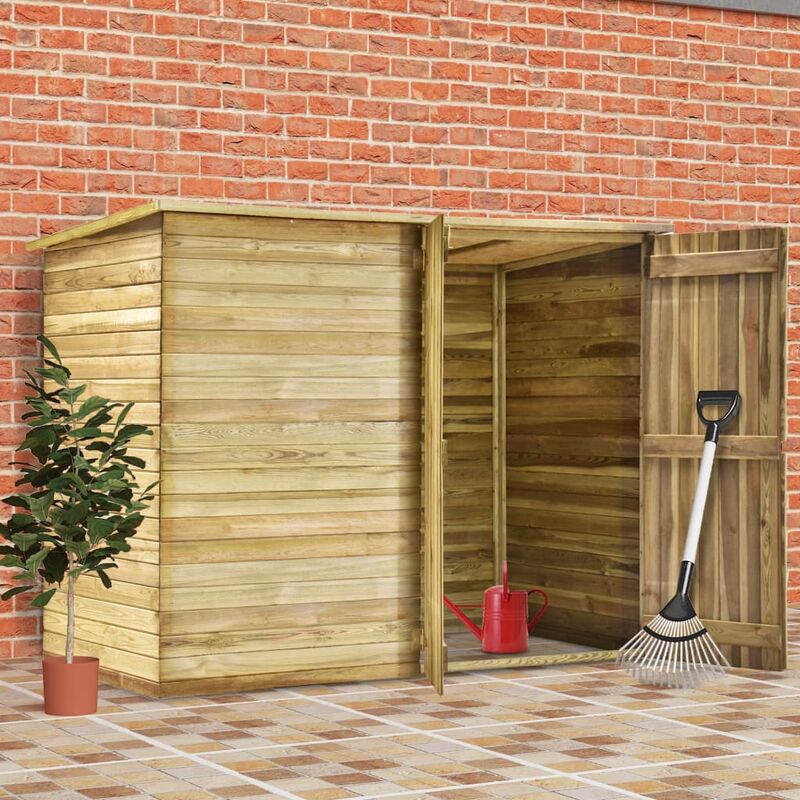 

BHD - Cobertizo para jardín de madera pino impregnada 232x110x170 cm