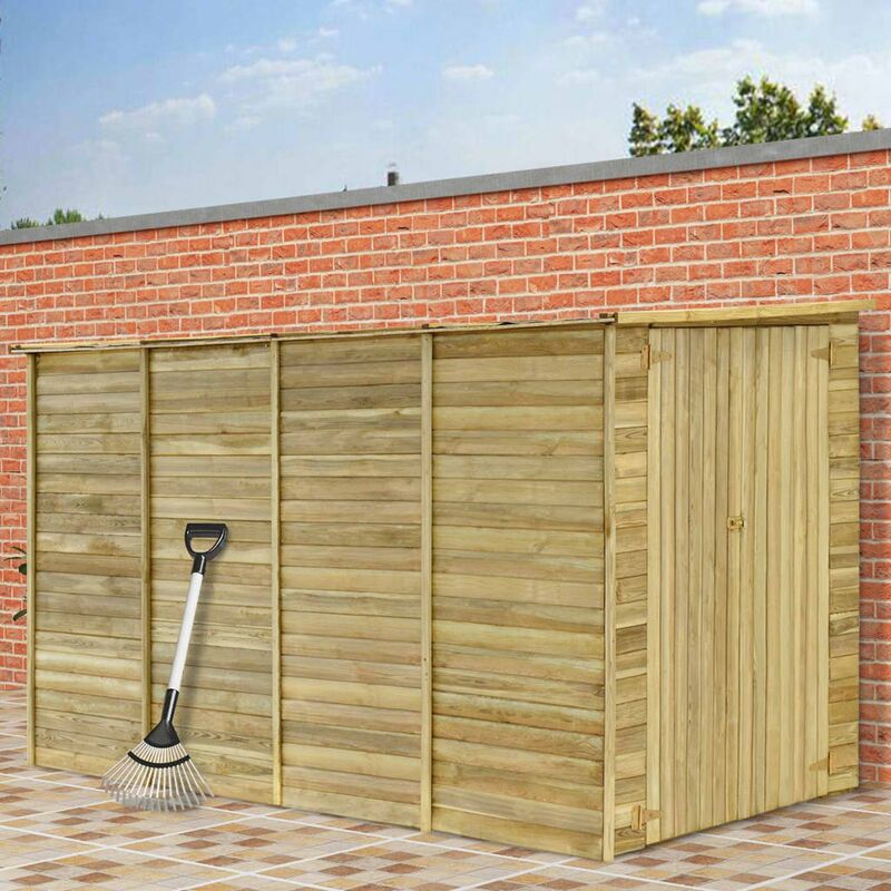 

Happyshopping - Cobertizo para jardin de madera pino impregnada 315x159x178 cm