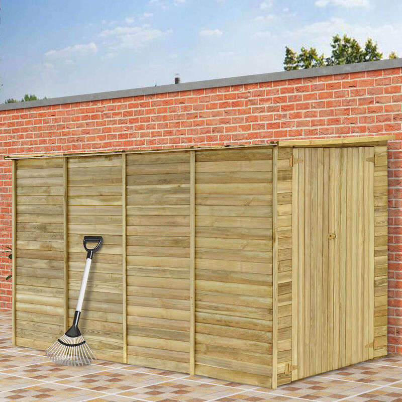 

BHD - Cobertizo para jardín de madera pino impregnada 315x159x178 cm