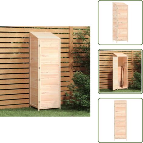 Cobertizo para jardín - vidaXL Cobertizo de jardín madera maciza de abeto 55x52x174,5 cm - Cobertizo para patio