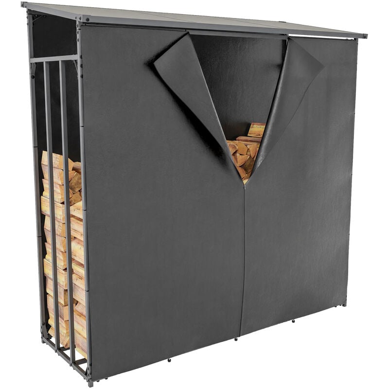 

Cobertizo para leña con lona protectora impermeable XL