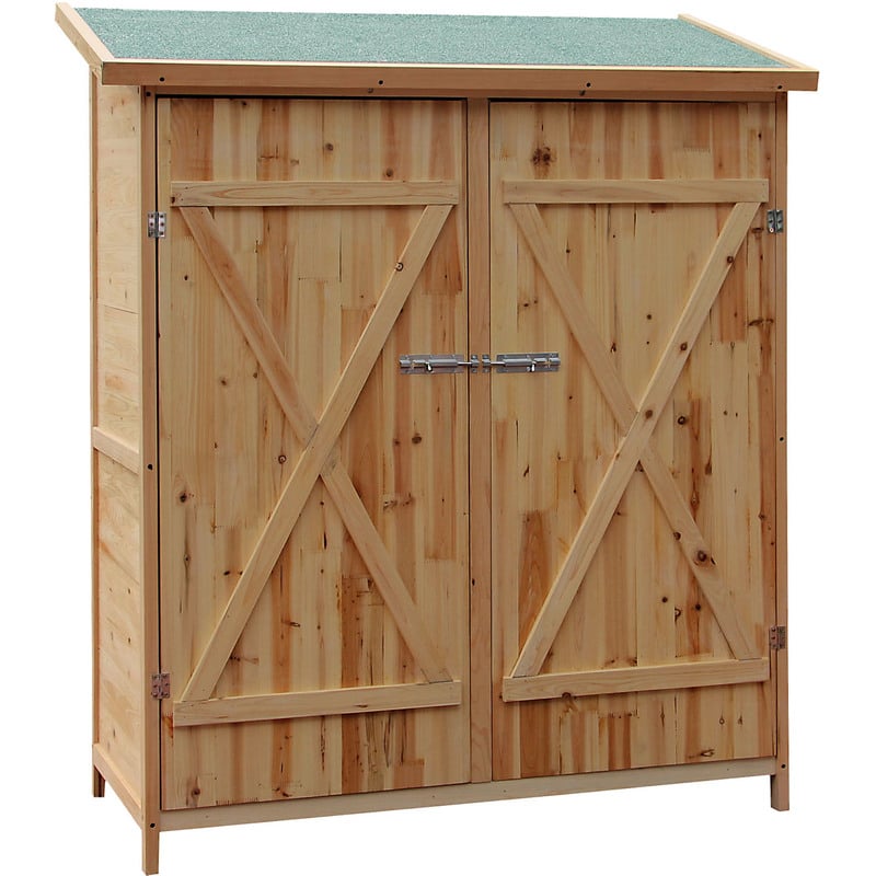 

Wiltec - Cobertizo XXL Caseta Jardín Gabinete Herramientas Almacenaje Madera Armario Exterior