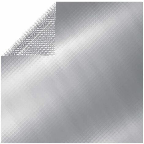 Cobertor de piscina plateado 450x220 cm PE