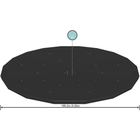 Cobertor para piscina elevada redonda 549 cm Bestway 58039