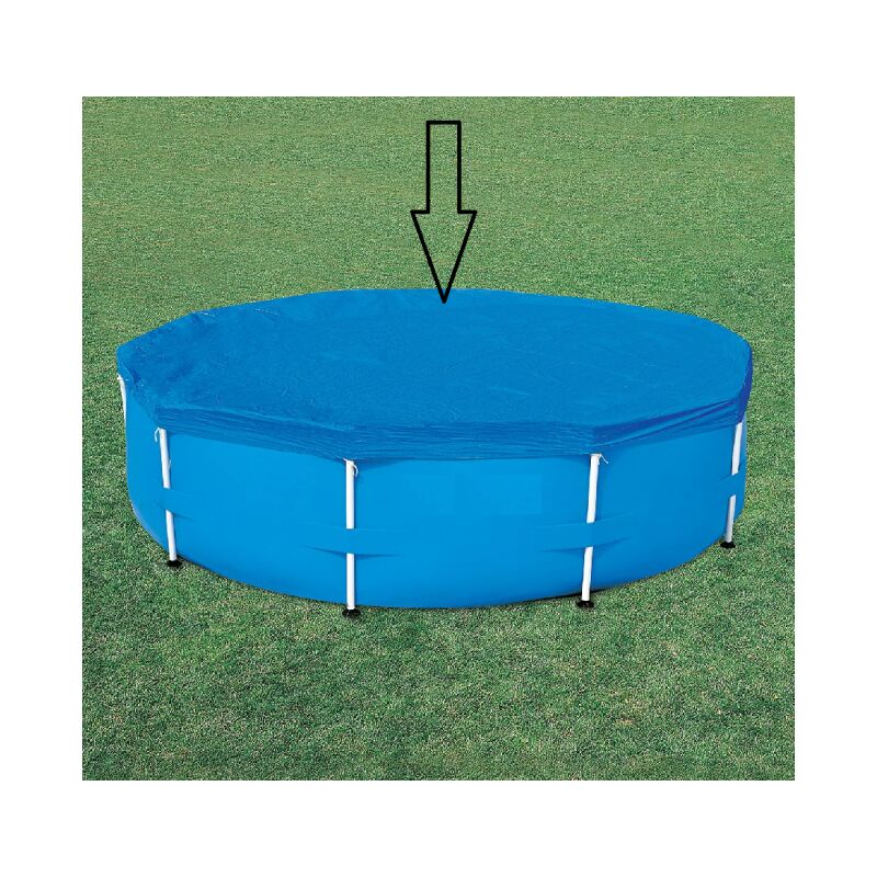 Cobertor Para Piscinas Elevadas De 360 Cm De Diámetro - Cobertor Para Piscina Avenli - Azul