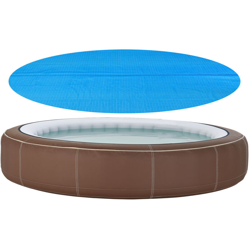 [En.casa] - Cobertor Para Piscina Redonda 457 Cm Polietileno - Azul