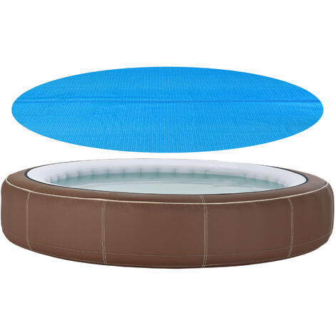 Cobertor Piscina - Redonda - Polietilen - 488 cm - Azul [en.casa]®