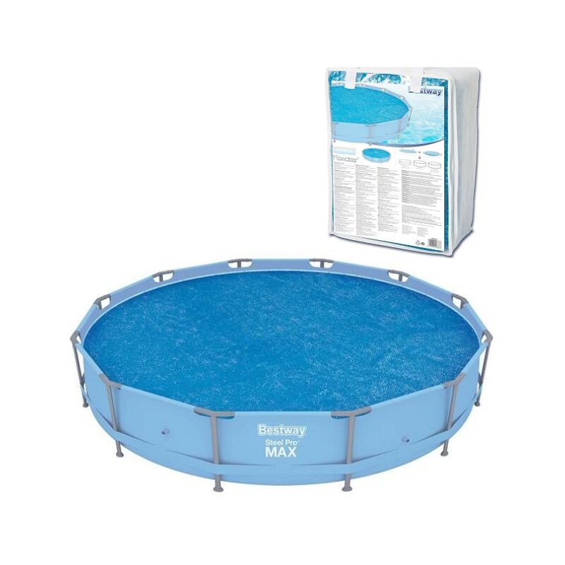 Bestway - Cobertor Solar Para Piscina 366 Cm – – Azul – Cobertor Solar