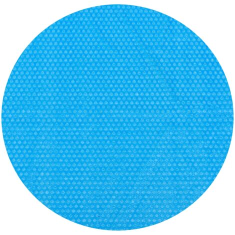 Cobertor solar para piscina redonda diámetro 244 cm polietileno azul 030006676