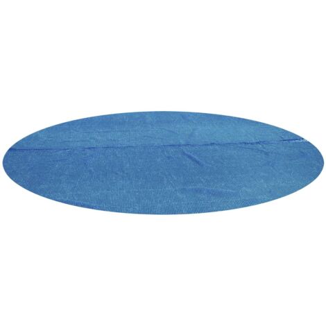 Cobertor Solar Redondo Bestway Ø356 cm para Piscinas Redondas de Ø366 o Ø396 cm Lona Térmica Protectora Color Azul