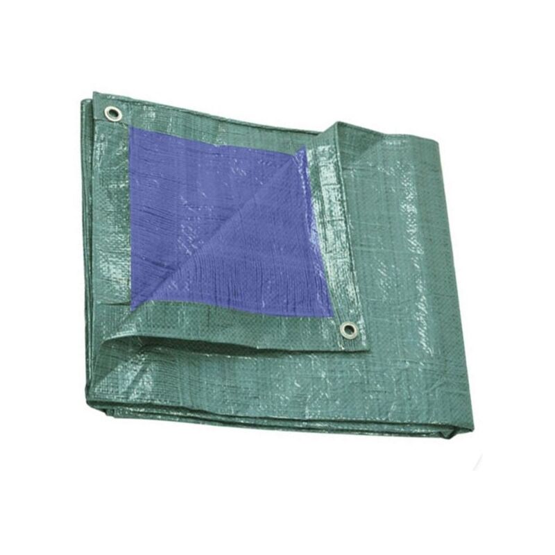 Lona Protectora Con Ojales Cubierta De Piscina Impermeable A Prueba De Desgarros -6X10 M Reforzado 250 G -