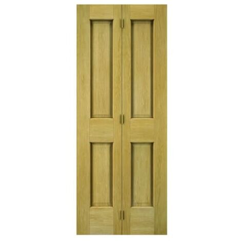 Cobham Oak 4 Panel Internal Bi-fold Door - 1981mm x 762mm