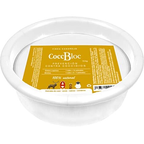 CoccBloc - Bloque mineral para rumiantes - Apoyo digestivo en condiciones ambientales exigentes - Producto 100% natural - Contenido 10 kg (Ref. FCCBL)