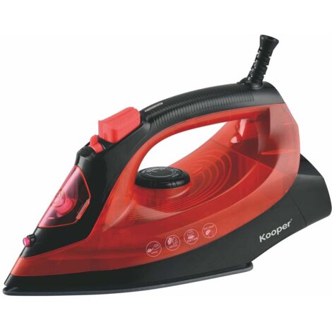 COCCINELLA FERRO STIRO 2000W BASE ACCIAIO ROSS/NER