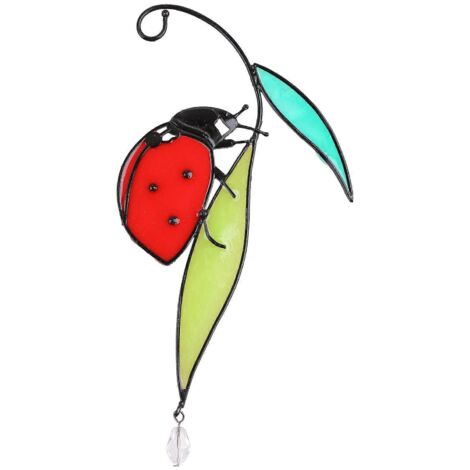 Coccinelle décorative à suspendre pour fenêtre, jardin ou terrasse, cadeau idéal pour les fêtes