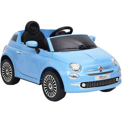 vidaXL Coche eléctrico para niños Fiat 500 Multicolor Automovil Infantil