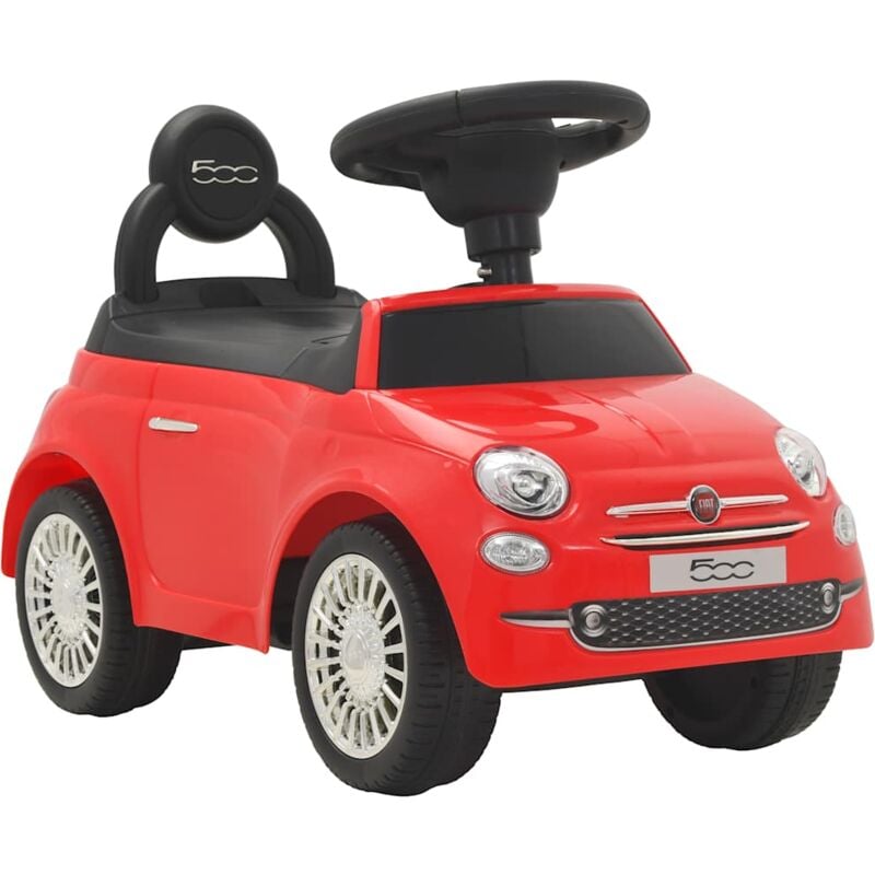 

vidaXL Coche correpasillos Fiat 500 rojo - Rojo