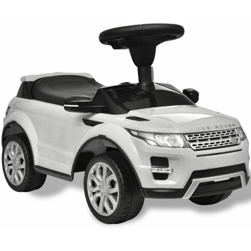 

Coche de juguete blanco con musica, modelo Land Rover 348