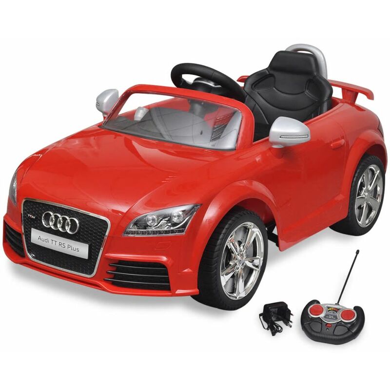 

Coche de juguete rojo con mando, modelo Audi TT RS