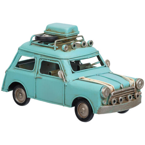 Coche de metal azul 16x7.5x9