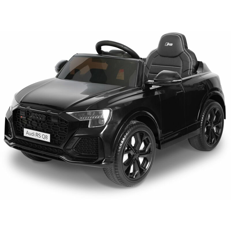 

Coche eléctrico para niños Audi Q8 MP3 con control remoto 2.4G, rueda EVA, 12V 35Wx2, Negro - Negro