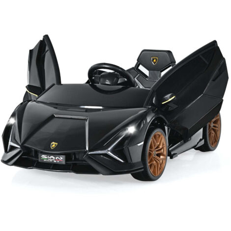 Coche eléctrico infantil 108 x 64 x 41 cm con mando a distancia y seguridad óptima diseño PP negro 200014645