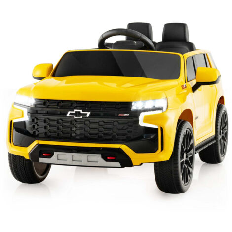Coche eléctrico infantil 68 x 104 x 53 cm arranque con un solo toque música integrada PP amarillo 200013724