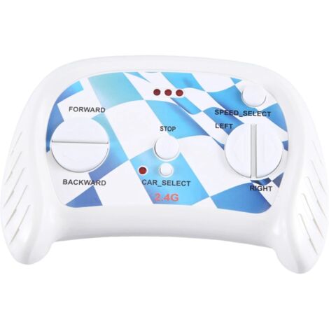 Coche eléctrico para niños, control remoto Bluetooth de 27 MHz, piezas de vehículo eléctrico para niños, control blanco