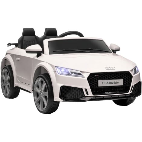 Coche Eléctrico para Niños de 3+ Años Audi TT Eléctrico Infantil 12V con Velocidad 3 km/h Mando a Distancia Música Luces Doble Apertura 102x60x44 cm