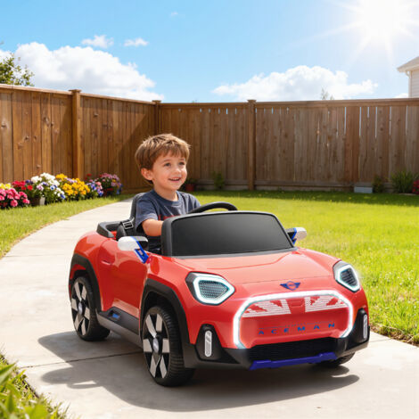 Coche Eléctrico para Niños de +3 Años MINI Concept Aceman con Bluetooth Mando a Distancia Motor Doble Rojo