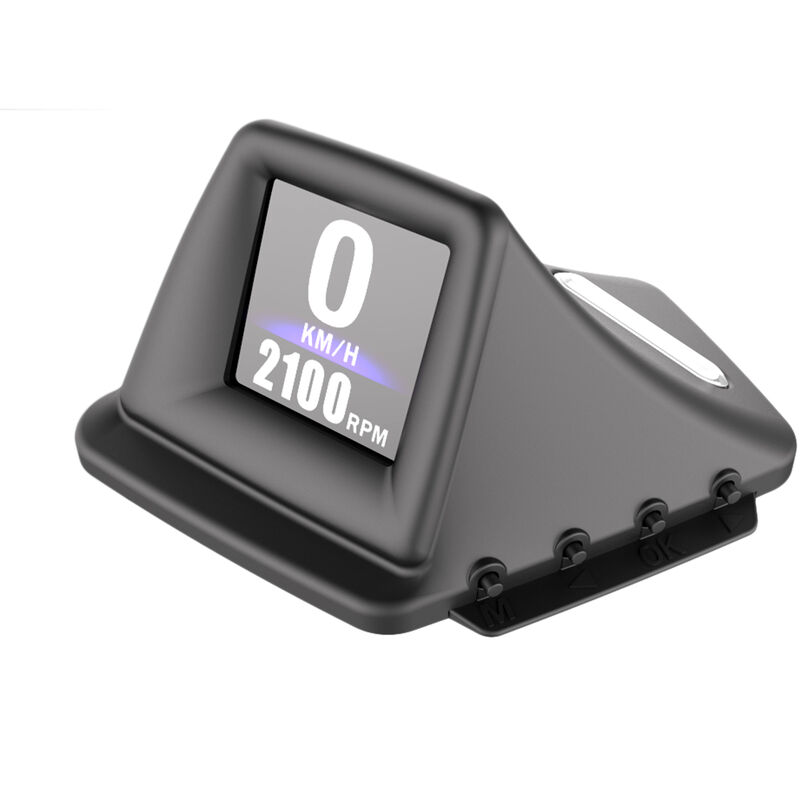 

Asupermall - Coche HUD Display, DAB + GPS inteligente Medidor de alta definicion de alarma del velocimetro del coche herramienta de diagnostico OBD