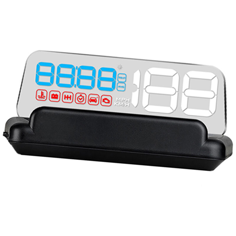 

Coche HUD Display, Head Up Display de alta definicion del velocimetro del coche herramienta de diagnostico OBD II Codigo de fallo Eliminacion de