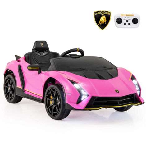 Coche infantil 1145 x 64 x 455 cm tracción a las 4 ruedas mando a distancia con luces LED PP rosa 200014639