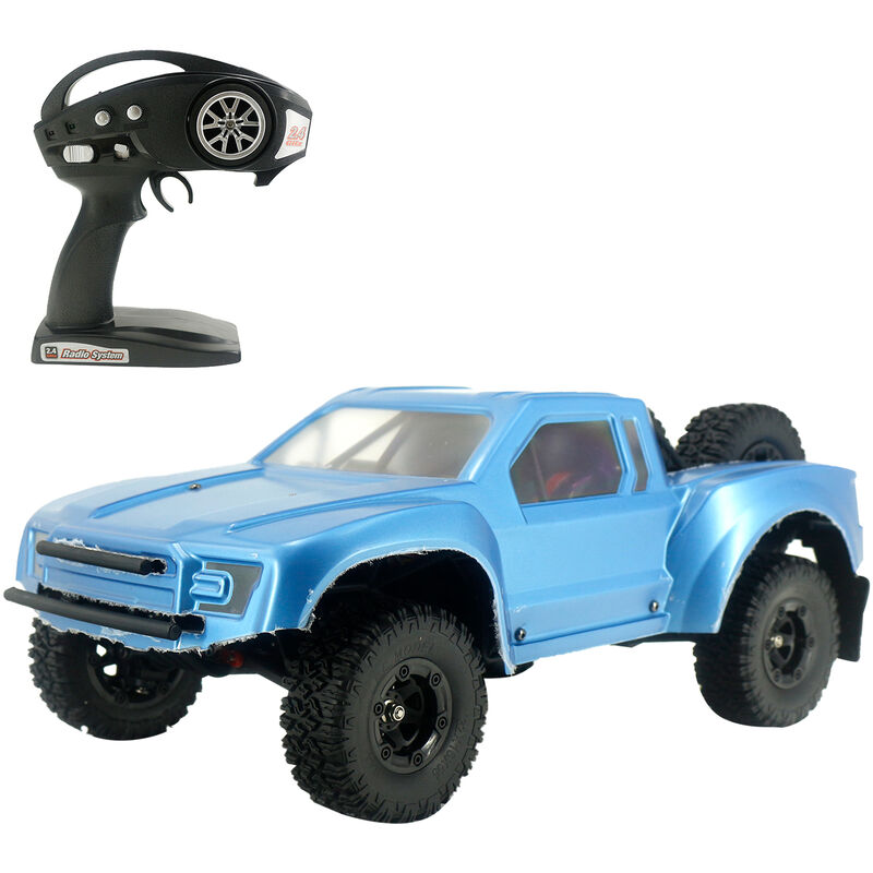 

Asupermall - Coche RC 1:12 2.4G Camion de recorrido corto 55km / h Coche de alta velocidad 4WD RTR con motor sin escobillas, bateria azul-motor-1 sin