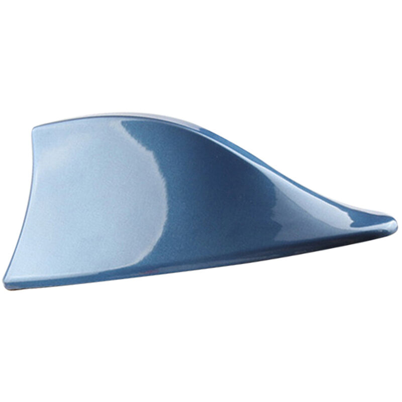 

Asupermall - Coche Shark Antenna Auto Roof Shark Fin Antena Universal Senal FM / AM, Azul