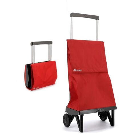 Cochecito de mercado de 2 ruedas Bolsa plegable Plegamatic Mf Uni Rojo - Rolser