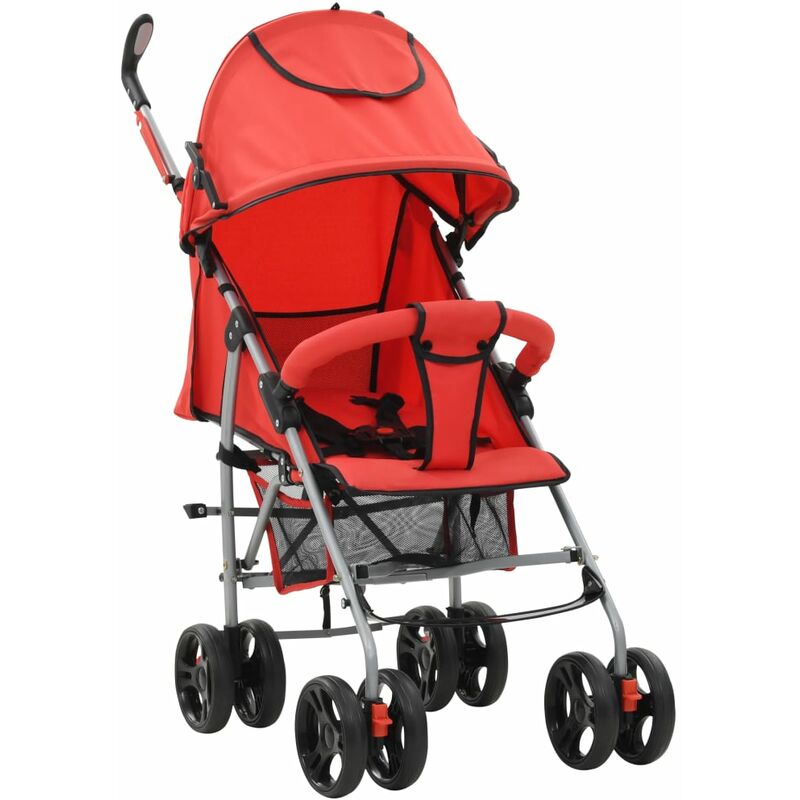 

Cochecito sillita paseo de bebe 2 en 1 rojo acero