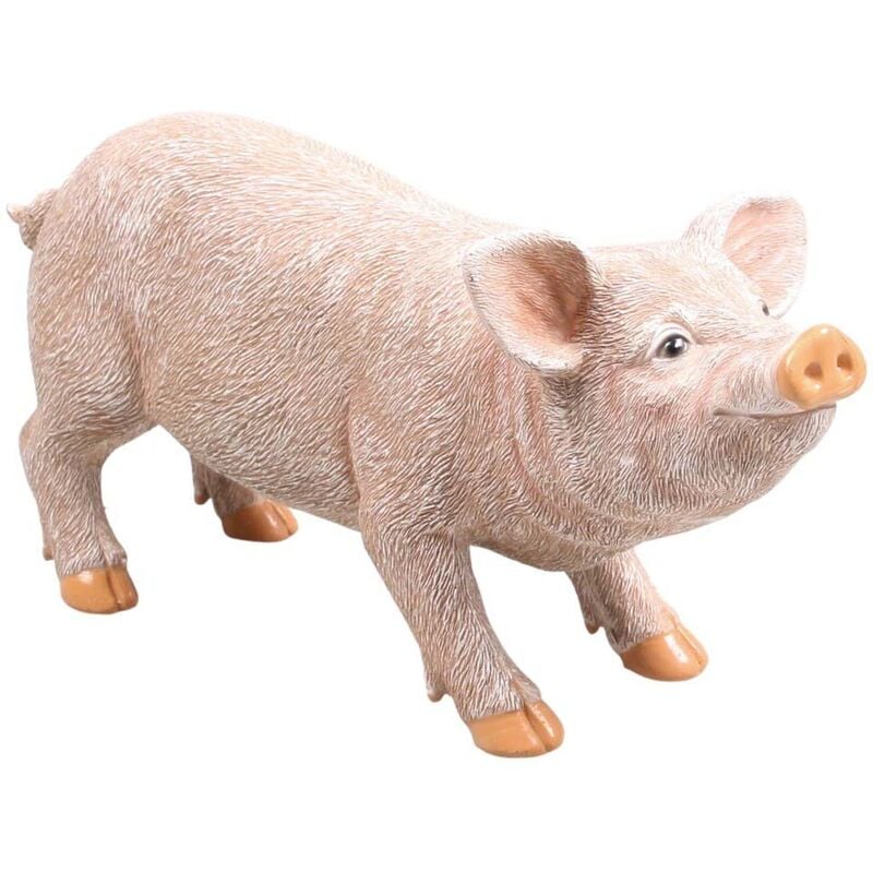 Farmwood Animals - Cochon debout en résine Porcelet