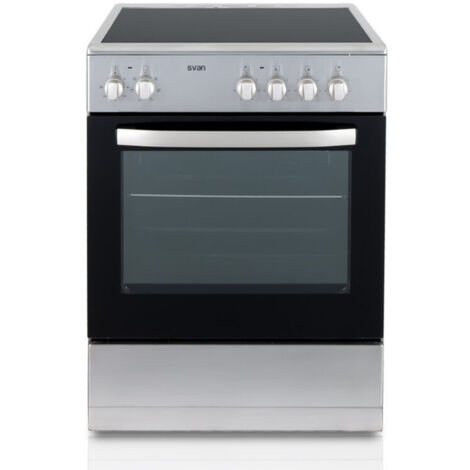Cocina 59,8cm 4 Quemadores SVAN SKV4600X Inox   Vitrocerámico, E