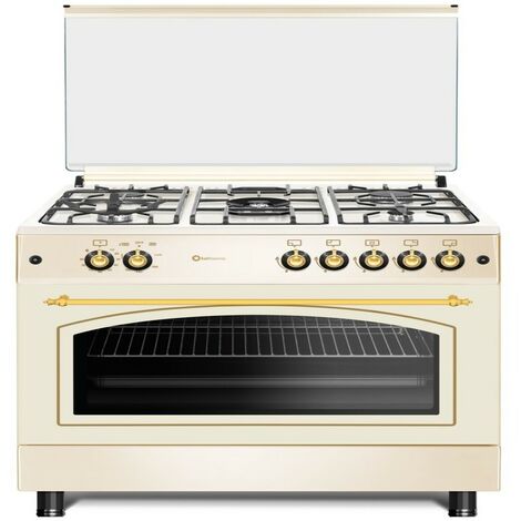 Cocina a gas Solthermic F9L50G2-C Color Crema