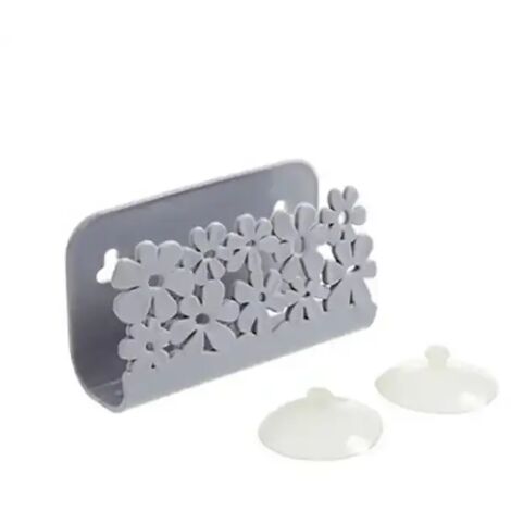 Cocina baño tendedero inodoro lavabo ventosa soporte para esponja ventosa paños de cocina jabón estropajo soporte almacenamiento gris
