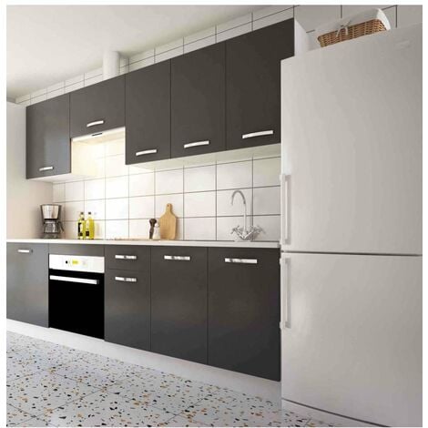 Cocina completa 7 piezas 240cm GRIS BRILLO: 780,00 €